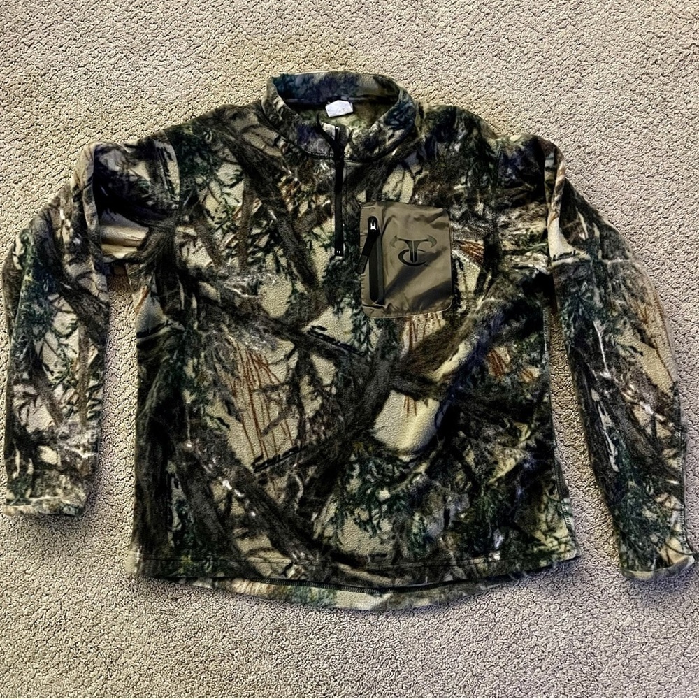 True Timber Fleece Quarter Zip, Men’s L